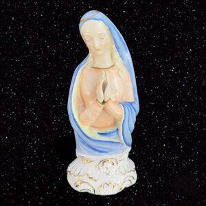 Lipper and Mann Japan Madonna Virgin Mary Figurine Hand Painted Porcelain Figure